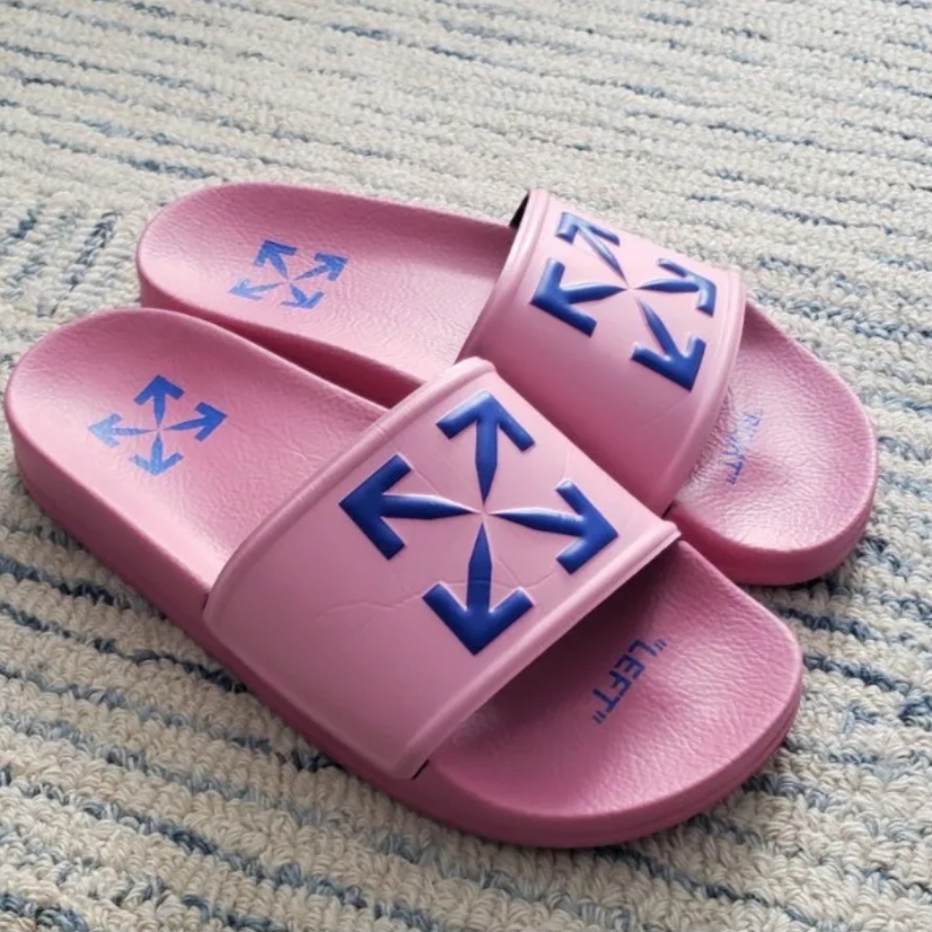 Off- White Pool Slides